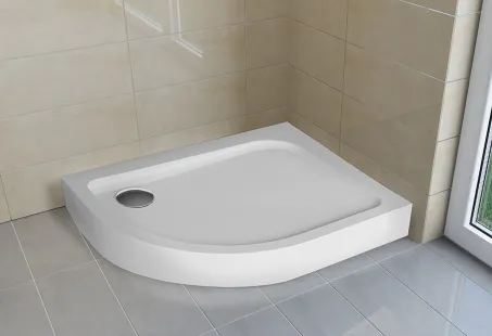 Nero E íves aszimmetrikus zuhanytálca 100x80 balos