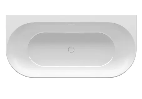 Freedom Wall 166x80 akrilkád, fekete/fehér, fekete/fehér/króm lefolyó