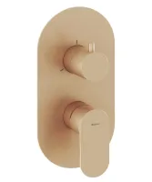 Eleganta falba süllyesztett csaptelep, háromutas, belső egység nélkül EL 068.60RGB.O3.RB07F, Rose Gold Brushed