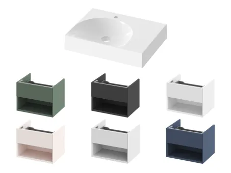 Lite 60/45 mosdó jobb fehér, túlfolyó nélkül, csaptelep furattal