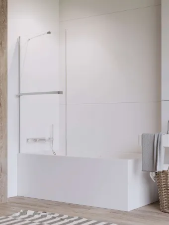 Idea PNJ II kádparaván törölközőtartóval 50 átlátszó