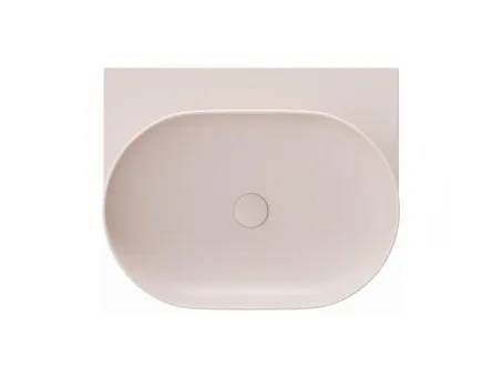 Yard 60 kerámiamosdó Alabaster Pink, túlfolyó furat nélkül