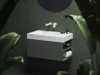 SD Lite 80 J fürdőszobai szekrény mosdó alá Grey Green