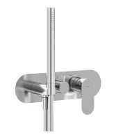 Eleganta falba süllyesztett csaptelep szettel, háromutas, belső egység nélkül EL 068.00CR.O3.RB07D.+S, Chrome