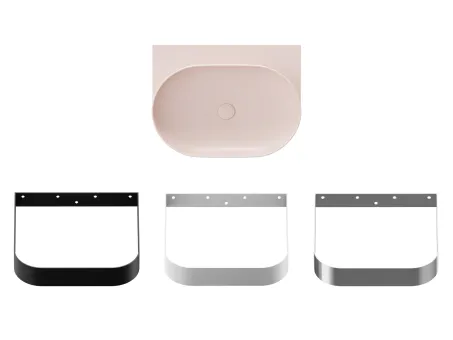 Yard 60 kerámiamosdó Alabaster Pink, túlfolyó furat nélkül