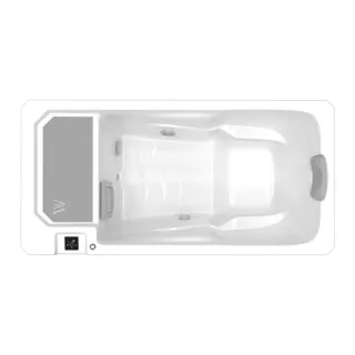 ICELAND Hidegterápiás Medence - Szürke bordázott