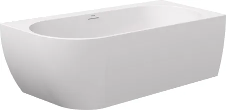 Freedom Corner 170x80 akrilkád, jobb, fehér, fehér/fekete/króm lefolyó