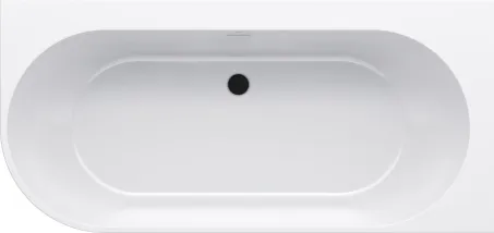 Freedom Corner 170x80 akrilkád, jobb, fehér, fehér/fekete/króm lefolyó