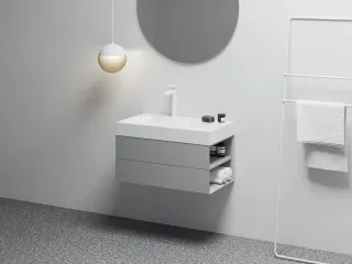 SD Lite 80 J fürdőszobai szekrény mosdó alá Smoke Grey