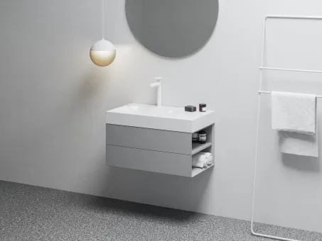 SD Lite 80 J fürdőszobai szekrény mosdó alá Smoke Grey