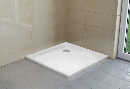 Nero C Slim szögletes lapos zuhanytálca 90x90