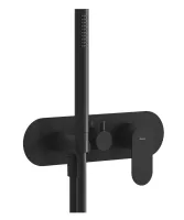 Eleganta falba süllyesztett csaptelep szettel, háromutas, belső egység nélkül EL 068.20BLM.O3.RB07D.+S, Black Matt