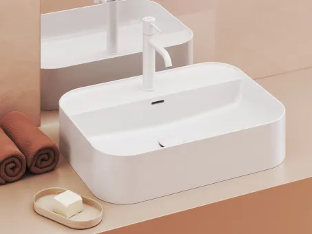 Ceramic Slim Shelf R 55 kerámiamosdó fehér
