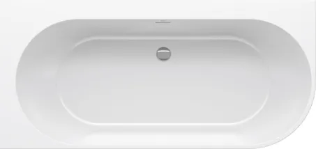 Freedom Corner 170x80 akrilkád, bal, fehér, fehér/fekete/króm lefolyó