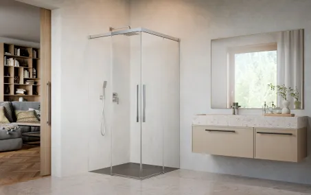 Idea 8 QL KDD szögletes zuhanykabin 90x120 átlátszó