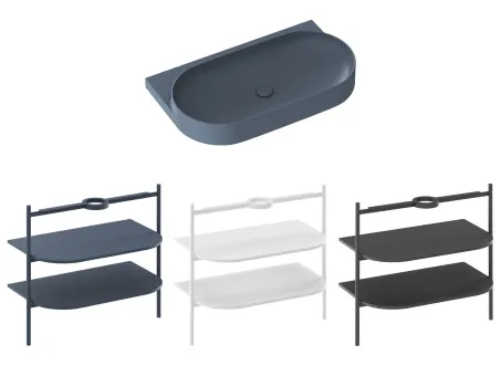 Yard 80 kerámiamosdó Deepsea Blue, túlfolyó furat nélkül