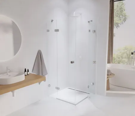 Brilliant BSRV4-80 zuhanykabin króm+transparent