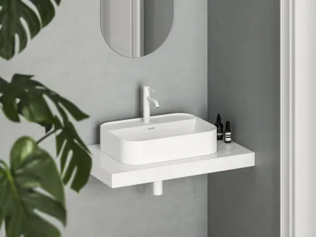 Ceramic Slim Shelf R 55 kerámiamosdó matt fehér