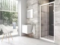 Blix BLDP2-120 zuhanyajtó fehér+transparent