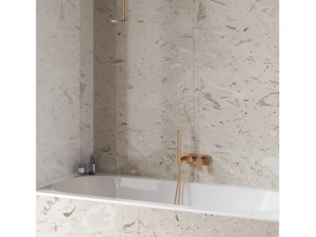 Elaganta falba süllyesztett csaptelep szettel, háromutas, belső egység nélkül EL 068.60RGB.O3.RB07D.+S, Rose Gold Brushed