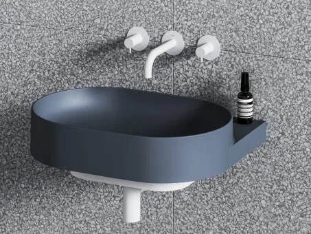 Yard 60 kerámiamosdó Deepsea Blue, túlfolyó furat nélkül