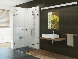 Brilliant BSRV4-90 zuhanykabin króm+transparent