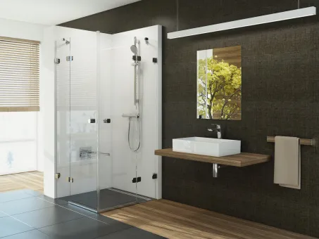 Brilliant BSRV4-90 zuhanykabin króm+transparent