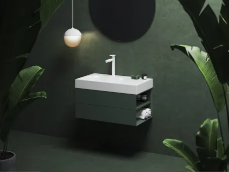 Lite 80/60 mosdó jobb fehér, túlfolyó nélkül, csaptelep furattal