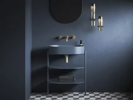 Yard 60 kerámiamosdó Deepsea Blue, túlfolyó furat nélkül