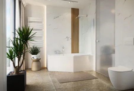 Venus aszimmetrikus akril kád 150x90 balos