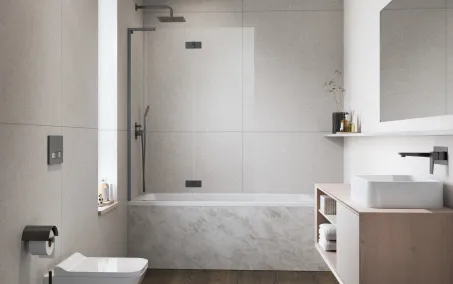 Essenza 8 SL Brushed GunMetal PND II szálcsiszolt fegyvermetál kádparaván 120 átlátszó jobbos