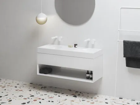 SD Lite 120 fürdőszobai szekrény mosdó alá fehér