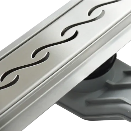 W010 - W-Drain zuhanyfolyóka Wavy mintázatú ráccsal 90cm