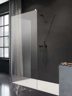 Modo New IV Walk-in zuhanyfal 90x75 átlátszó