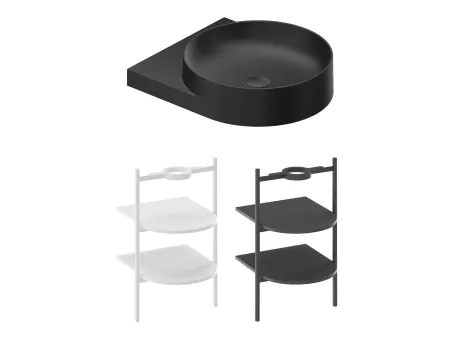 Yard 40 kerámiamosdó matt fekete