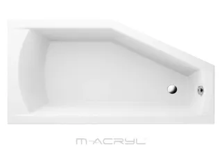 Venus aszimmetrikus akril kád 140x90 balos