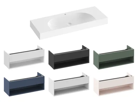 Lite 120/80 S mosdó fehér, túlfolyó nélkül, csaptelep furattal