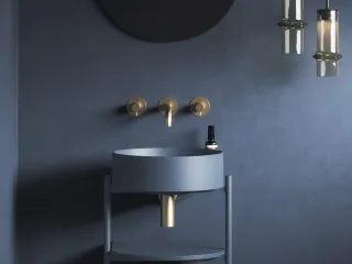 Yard 40 kerámiamosdó Deepsea Blue, túlfolyó furat nélkül