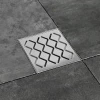 Padlóösszefolyó SN501 105 x 105 / 50 mm - rozsdamentes acél