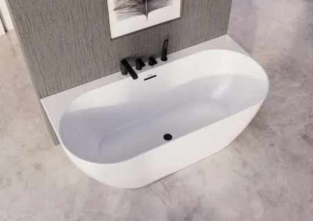 Flat kádperem csaptelep szett FL 026.20BL, fekete