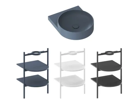 Yard 40 kerámiamosdó Deepsea Blue, túlfolyó furat nélkül