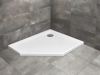 Doros PT E szögletes zuhanytálca 100x80 fehér (balos)