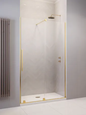 Furo Gold DWJ arany zuhanyajtó 110 átlátszó balos