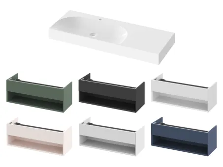 Lite 120/80 mosdó jobb fehér, túlfolyó nélkül, csaptelep furattal