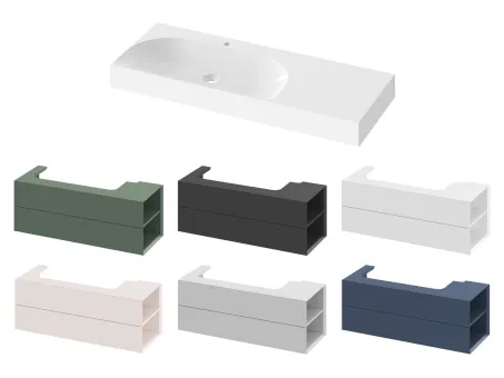 Lite 120/80 mosdó jobb fehér, túlfolyó nélkül, csaptelep furattal