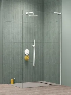 Modo SL II White Walk-in fehér zuhanyfal 120 átlátszó jobbos