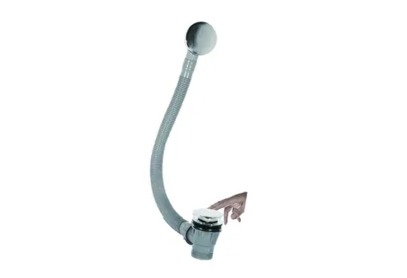 Click-Clack automata le- és túlfolyó (60 cm) - króm