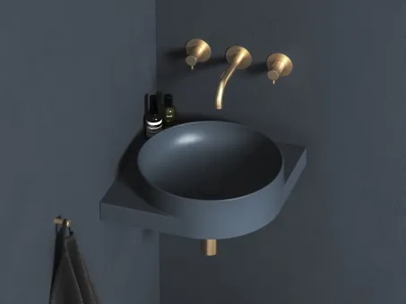 Yard 45 C kerámiamosdó Deepsea Blue, túlfolyó furat nélkül