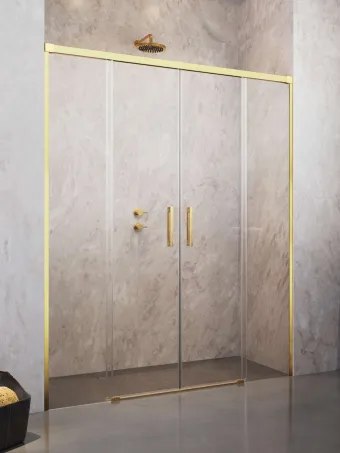 Idea Gold DWD arany zuhanyajtó 140 átlátszó