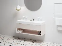 SD Lite 120 fürdőszobai szekrény mosdó alá Alabaster Pink